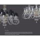 Candelabre, Lustre - Candelabru cu 25 brate LUX design modern, Cristal Bohemia Exclusive Miracle
