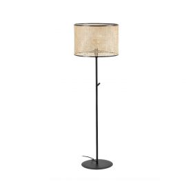 Lampadare - Lampadar / Lampa de podea moderna design natural MAMBO negru/ratan