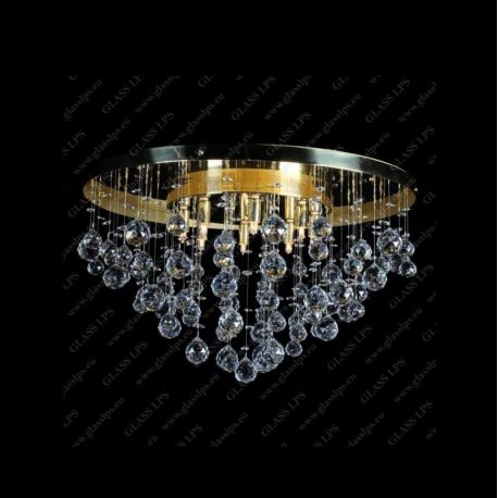 Plafoniere Cristal Bohemia - Lustra aplicata, plafoniera moderna Cristal Bohemia, 60cm