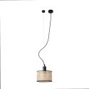 Lustra pendul moderna design natural MAMBO 21cm negru/ratan