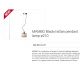 Pendule, Lustre suspendate - Lustra pendul moderna design natural MAMBO 21cm negru/ratan