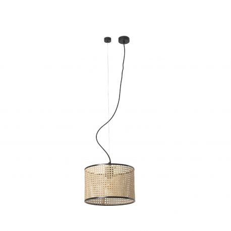 Pendule, Lustre suspendate - Lustra pendul moderna design natural MAMBO 32cm negru/ratan