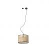 Lustra pendul moderna design natural MAMBO 32cm negru/ratan
