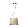 Lustra pendul moderna design natural MAMBO 45cm negru/ratan