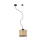 Pendule, Lustre suspendate - Lustra pendul moderna design natural MAMBO simple 21cm negru/ratan