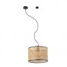 Lustra pendul moderna design natural MAMBO simple 32cm negru/ratan