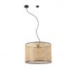 Lustra pendul moderna design natural MAMBO simple 45cm negru/ratan