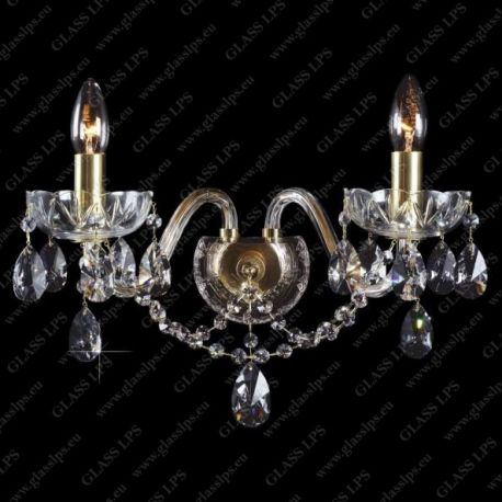 Aplice Cristal Bohemia - Aplica de perete cu 2 brate, Cristal Bohemia