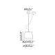 Pendule, Lustre suspendate - Lustra pendul moderna design elegant CONGA negru/bej