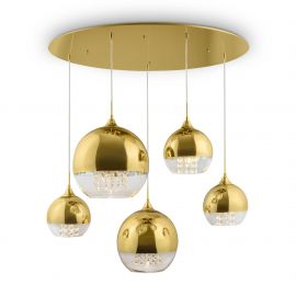 Candelabre, Lustre - Lustra moderna cu 5 pendule FERMI