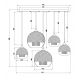 Candelabre, Lustre - Lustra moderna cu 5 pendule FERMI