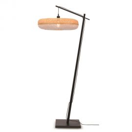 Lampadare - Lampadar eco din bambus Palawan negru/ alb, 60x15cm