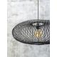 Pendule, Lustre suspendate - Lustra suspendata din bambus Cango negru, 60x25cm