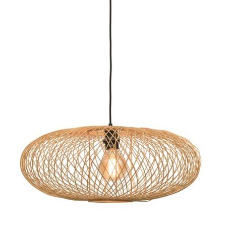 Pendule, Lustre suspendate - Lustra suspendata din bambus Cango natur, 60x25cm