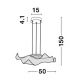 Candelabre, Lustre - Lustra suspendata LED moderna cu design original deosebit SIDERNO