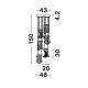 Pendule, Lustre suspendate - Lustra LED moderna cu design original deosebit SIDERNO