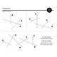 Aplice, corpuri de iluminat pentru pereti - Aplica de perete LED design liniar GROPIUS negru, L-90cm, H-7cm