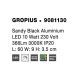 Aplice, corpuri de iluminat pentru pereti - Aplica de perete LED design liniar GROPIUS negru, L-60cm, H-9cm