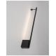 Aplice, corpuri de iluminat pentru pereti - Aplica de perete LED design liniar GROPIUS negru, L-60cm, H-9cm