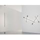 Aplice, corpuri de iluminat pentru pereti - Aplica de perete LED design liniar GROPIUS negru, L-60cm, H-9cm