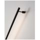 Aplice, corpuri de iluminat pentru pereti - Aplica de perete LED design liniar GROPIUS negru, L-60cm, H-7cm