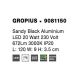 Aplice, corpuri de iluminat pentru pereti - Aplica de perete LED design liniar GROPIUS negru, L-120cm, H-9cm