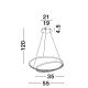 Candelabre, Lustre - Lustra LED dimabila design elegant GRANIA negru