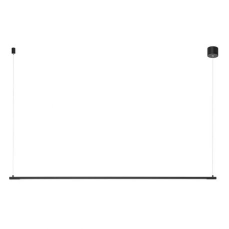 Pendule, Lustre suspendate - Lustra LED suspendata design liniar ELETTRA negru, L-120cm