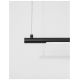 Pendule, Lustre suspendate - Lustra LED suspendata design liniar ELETTRA negru, L-120cm