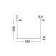 Pendule, Lustre suspendate - Lustra LED suspendata design liniar ELETTRA negru, L-120cm