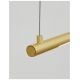Pendule, Lustre suspendate - Lustra LED suspendata design liniar ELETTRA auriu, L-120cm