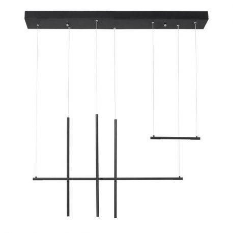 Pendule, Lustre suspendate - Lustra LED design liniar ELETTRA negru