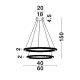 Candelabre, Lustre - Lustra LED dimabila design elegant CILION 60cm