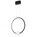 Lustra LED dimabila cu telecomanda design modern Celia negru