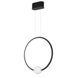 Pendule, Lustre suspendate - Lustra LED dimabila cu telecomanda design modern Celia negru