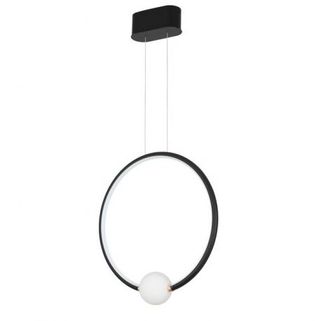 Pendule, Lustre suspendate - Lustra LED dimabila cu telecomanda design modern Celia negru