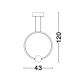 Pendule, Lustre suspendate - Lustra LED dimabila cu telecomanda design modern Celia negru