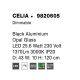 Pendule, Lustre suspendate - Lustra LED dimabila cu telecomanda design modern Celia negru
