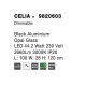 Pendule, Lustre suspendate - Lustra LED dimabila cu telecomanda design modern Celia negru