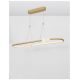 Pendule, Lustre suspendate - Lustra LED dimabila cu telecomanda design modern Celia auriu
