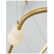 Pendule, Lustre suspendate - Lustra LED dimabila cu telecomanda design modern Celia auriu