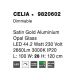Pendule, Lustre suspendate - Lustra LED dimabila cu telecomanda design modern Celia auriu