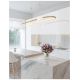 Pendule, Lustre suspendate - Lustra LED dimabila cu telecomanda design modern Celia auriu