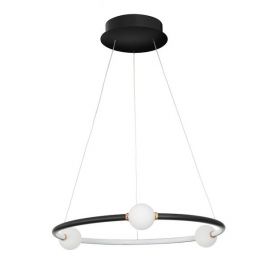 Pendule, Lustre suspendate - Lustra LED dimabila cu telecomanda design modern Celia negru