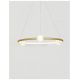 Pendule, Lustre suspendate - Lustra LED dimabila cu telecomanda design modern Celia auriu