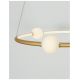 Pendule, Lustre suspendate - Lustra LED dimabila cu telecomanda design modern Celia auriu
