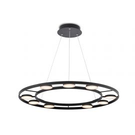 Pendule, Lustre suspendate - Lustra suspendata LED design tehnic Fad negru