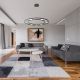 Pendule, Lustre suspendate - Lustra suspendata LED design tehnic Fad negru