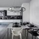 Pendule, Lustre suspendate - Lustra suspendata LED design tehnic Fad negru