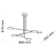 Candelabre, Lustre - Lustra LED design tehnic Fad negru
